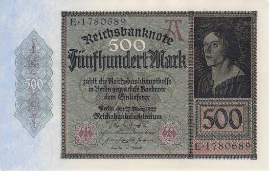 500 Mark 1922 ro.70 E